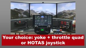 Your choice: yoke + throttle quad or HOTAS