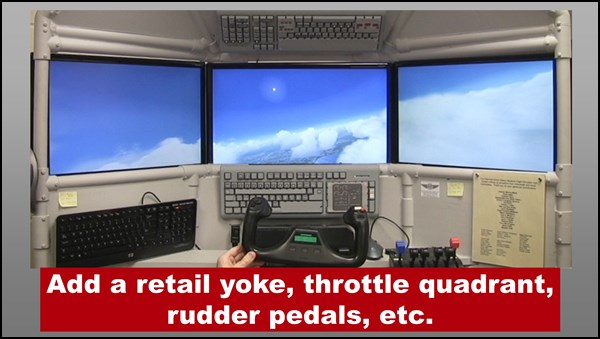 DIY Triple Screen Flight Sim controls