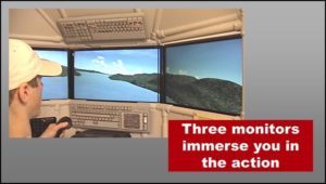 Flight sim Triple Screens are immersive