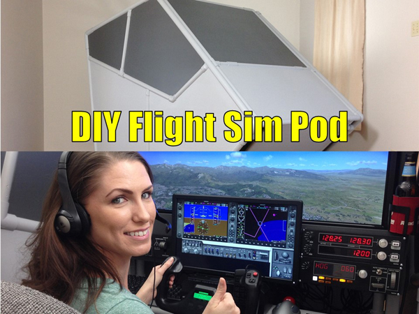 DIY Flight Sim Pod is a enclosed flight sim for maximum immersion