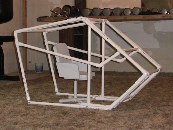 Scale model of the Flight Sim Pod frame