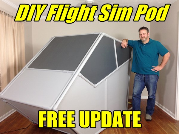 DIY enclosed flight simulator update